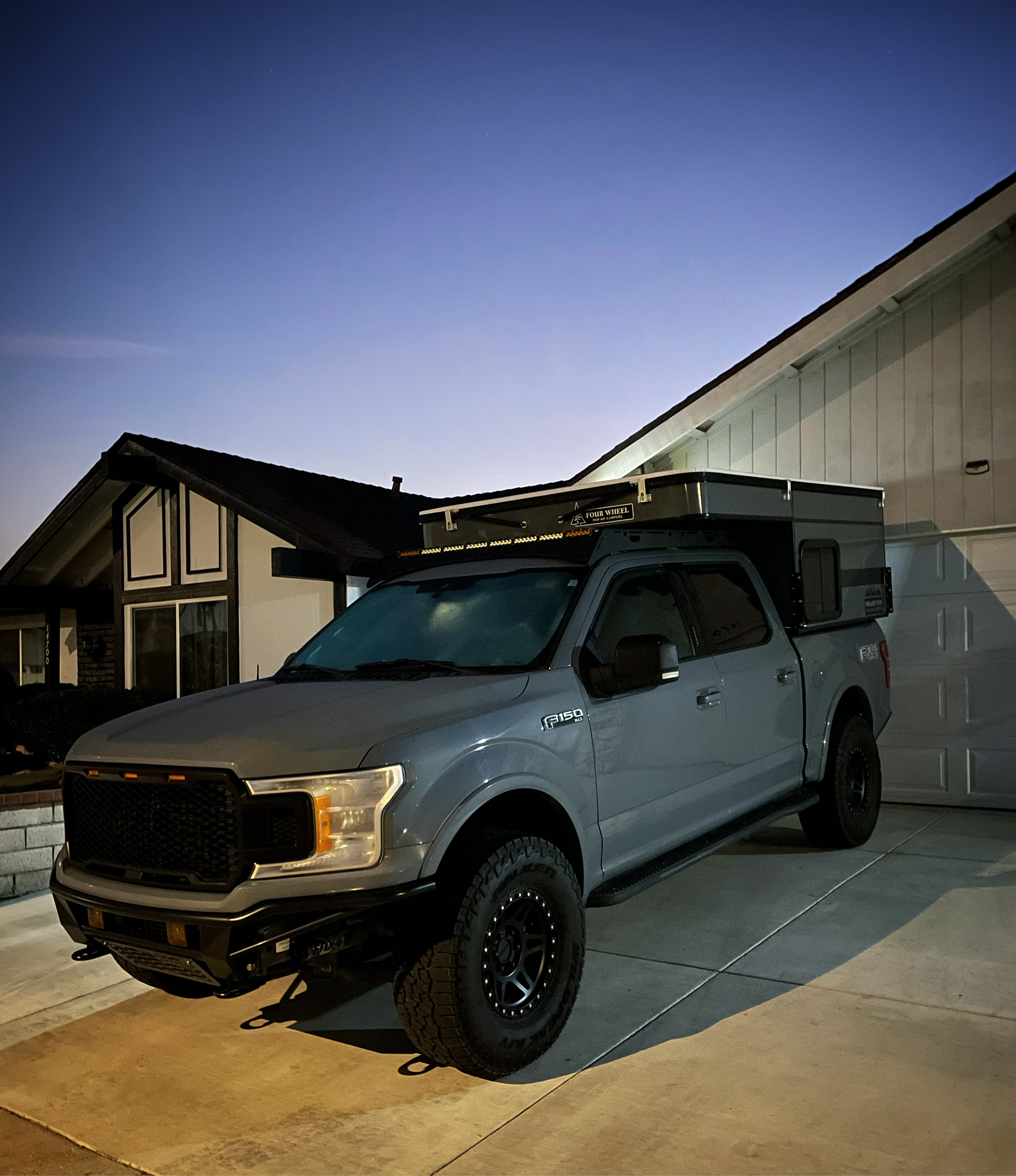 F150 short outlet bed camper