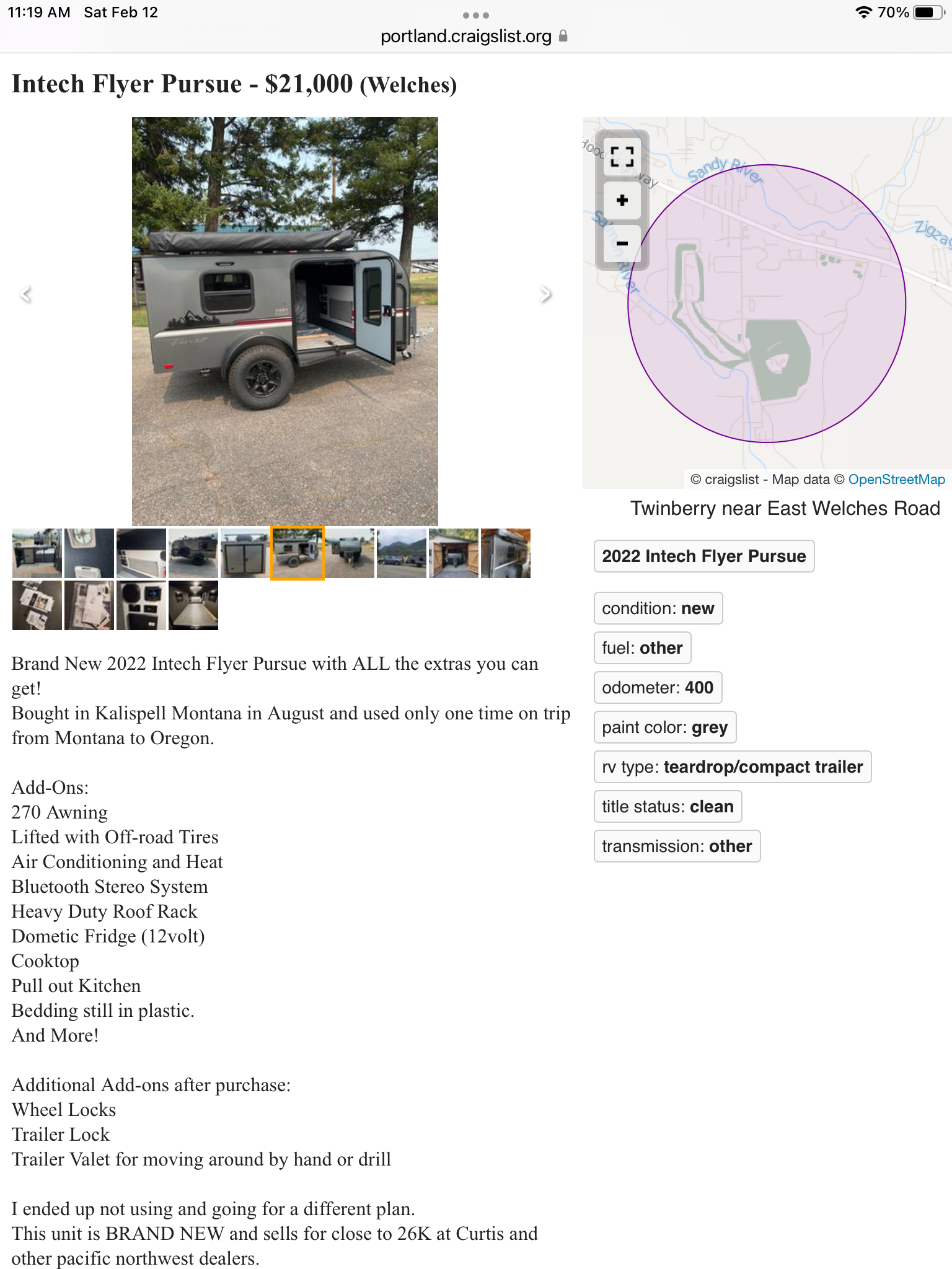 2022 loaded Intech Flyer Pursue, PNW $21,000 | Expedition Portal