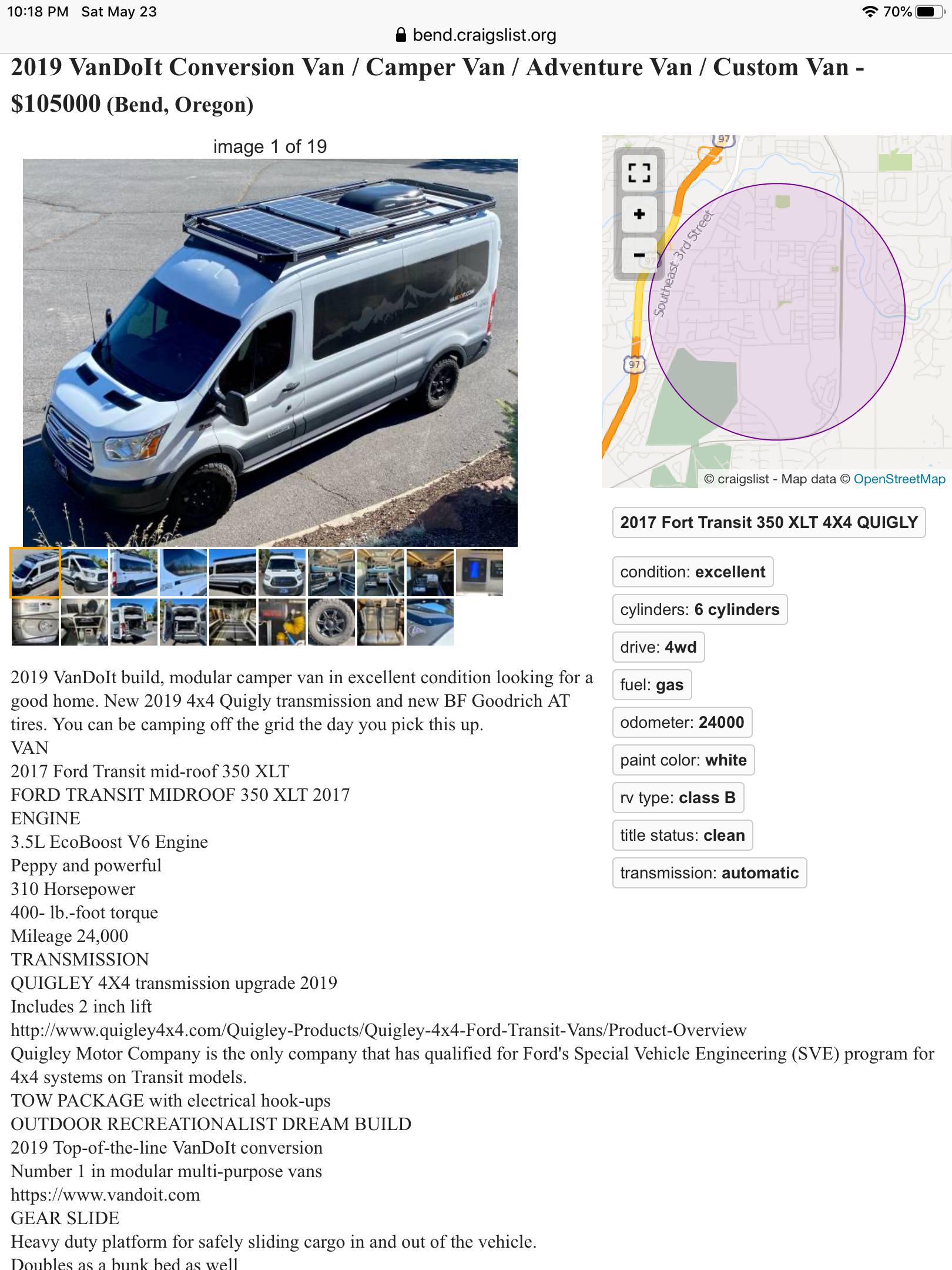 4x4 van hot sale craigslist