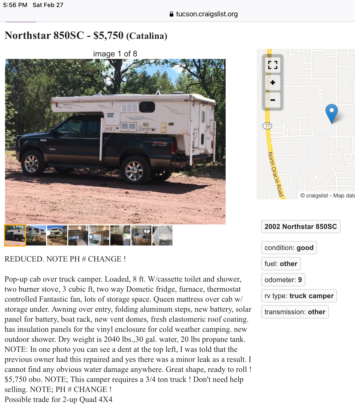 With all the crazy prices out there, this nice pop up truck camper seems a  real gonga*! | Expedition Portal