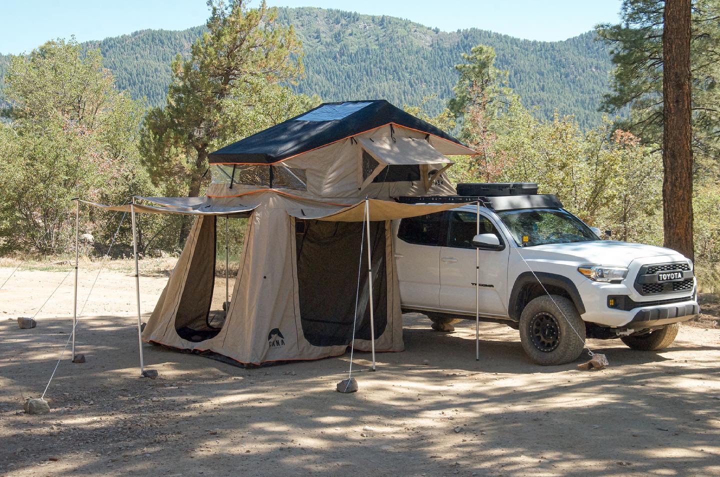 Tacoma bed rack online tent