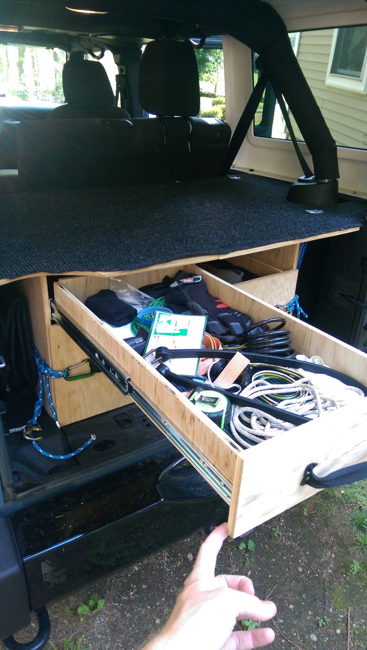 Custom Jeep Wrangler Drawer Storage System- $500 OBO- Boston | Expedition  Portal