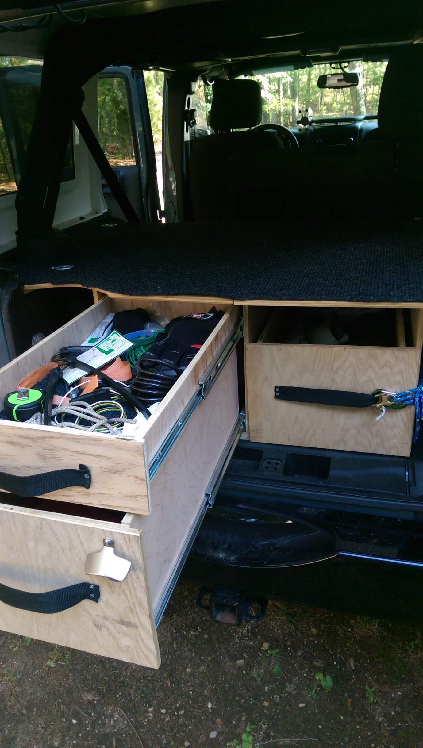 Custom Jeep Wrangler Drawer Storage System- $500 OBO- Boston | Expedition  Portal