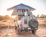 Ford Powerstroke Overland rooftop tent at sunset SomedayAdventure.jpg