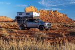 Ford F250 and Four Wheel Campers Hawk UTE at Camp in Valley of the Gods.jpg