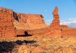 Sunset on Sandstone Tower in Lockhart Basin II.jpg