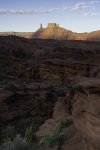 Sunrise on Castle Tower from Remote Canyon Overlook near Moab III.jpg