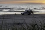 Mother and Son Enjoying Sunset Next to Overlanding Rig at Del Ray Beach.jpg