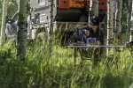 Melissa Edge Using JetBoil to Make Mountain House Breakfast Skillet at Overlanding Campsite in...jpg