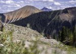 Large Overland Rig Passing Jeep on Narrow Corner of Ophir Pass 4x4 Trail.jpg