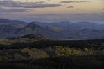 Pastel Sky Over Whiteley Peak and Autumn Aspens near Steamboat Springs.jpg