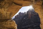 Melissa Edge Enjoying Spectacular View from Inside Keyhole Cave in Sedona.jpg