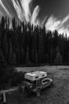 Feathery Clouds in Sky Above Overlanding Campsite in San Juan Mountains.jpg