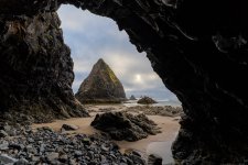 Cave Framing Sea Stack at Arch Cape.jpg