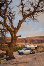 Pastel Sunrise Sky at Overlanding Campsite near Moab.jpg