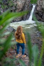 Hiker Enjoying View of Adrenaline Falls-Edit.jpg